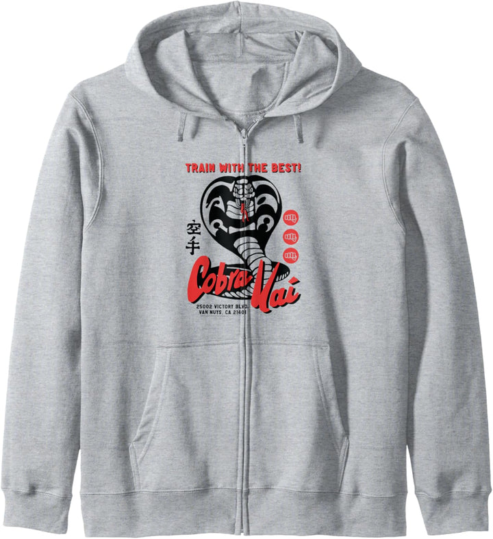 Cobra Kai Retro Cobra Kai Ad Kapuzenjacke