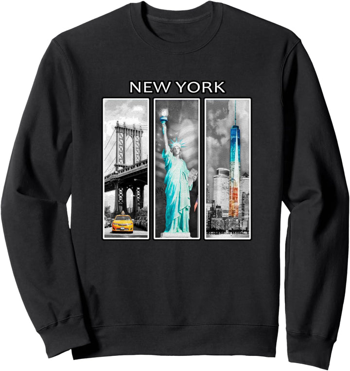 New York Freiheitsstatue One World Trade Center Souvenir Sweatshirt