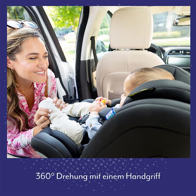 Graco Turn2Me™ Grow i-Size R129, 360° drehbarer Reboarder mit ISOFIX, Autositz bis ca. 7 Jahre (40-1