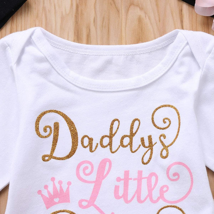 Geagodelia Babykleidung Set Baby Mädchen Langarm Body Strampler + Hose + Stirnband Mütze Kleinkinder