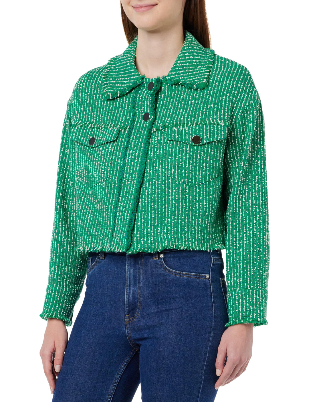 United Colors of Benetton Damen Jacke S Grün Melange 903, S Grün Melange 903