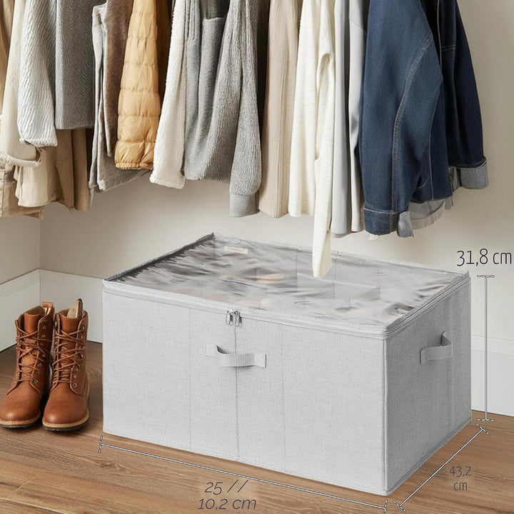StorageWorks Schuh Organizer für Schrank, Schuhbox mit Deckel, extragrosse Schuhaufbewahrungsbox für