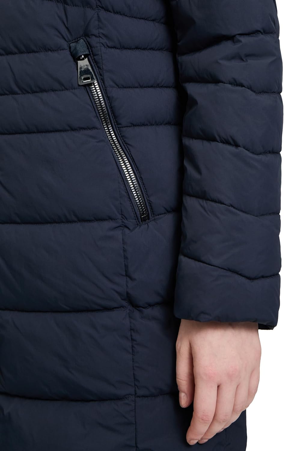 Gil Bret Damen Steppmantel mit Abnehmbarer Kapuze 38 Blau, 38 Blau