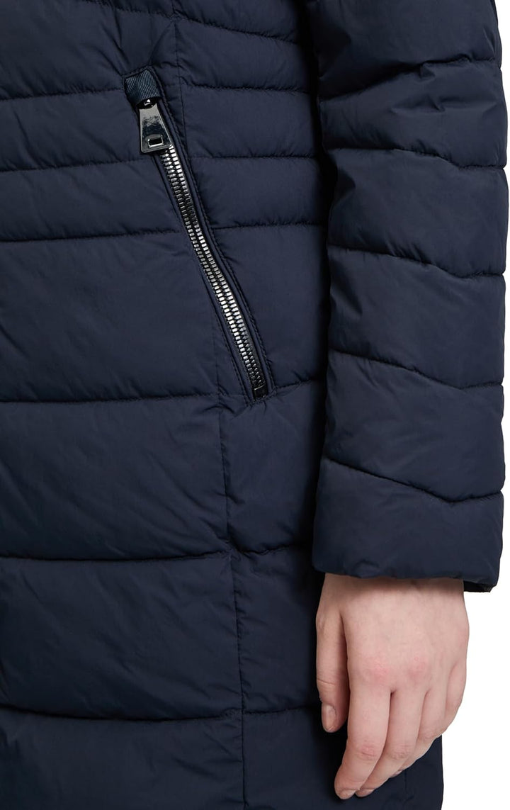 Gil Bret Damen Steppmantel mit Abnehmbarer Kapuze 38 Blau, 38 Blau