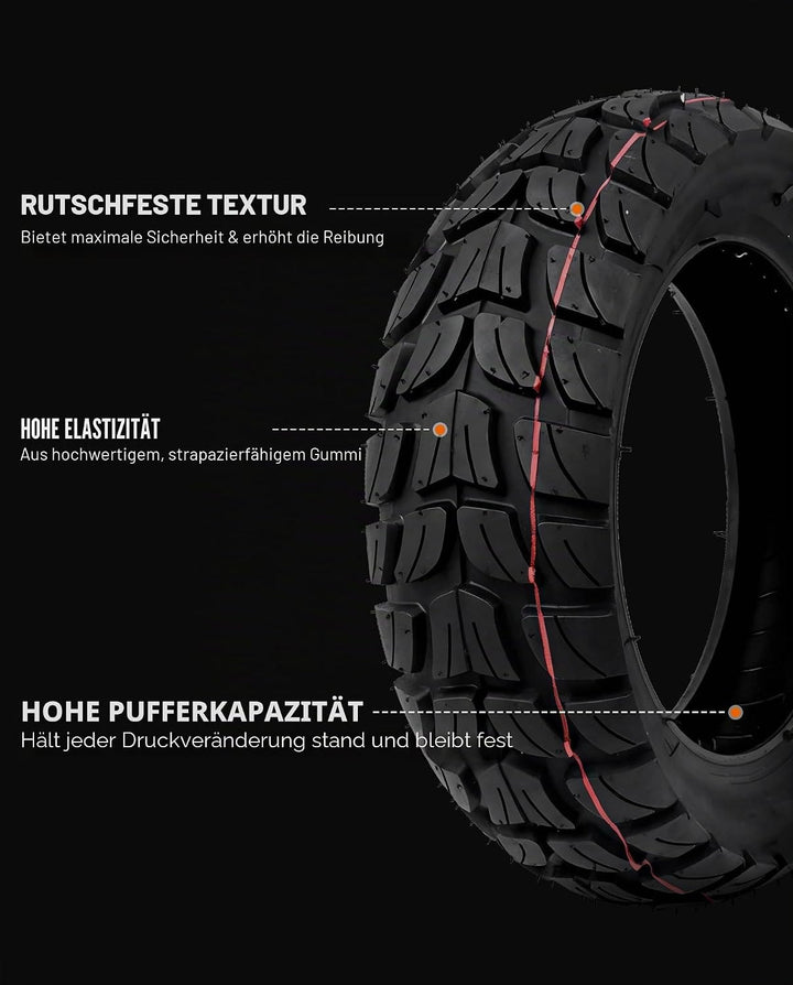Reifen vorne und hinten, kompatibel mit KuKirin G2 Max G2 Master KickScooter 255 x 80 Vakuum Aussenr