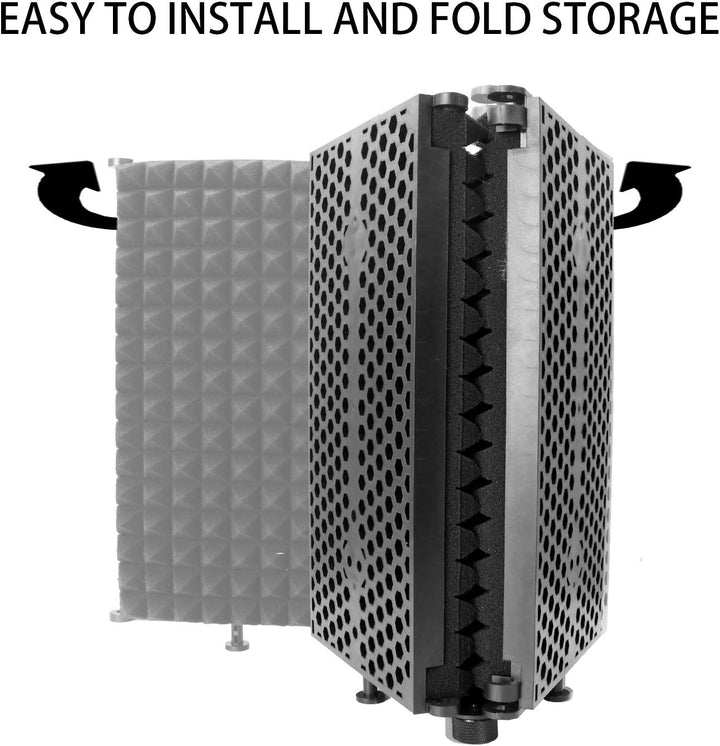 YOUSHARES Isolation Schallschutz für Mikrofon, Mikrofon Geräuschisolierung mit Absorbierendem Schaum