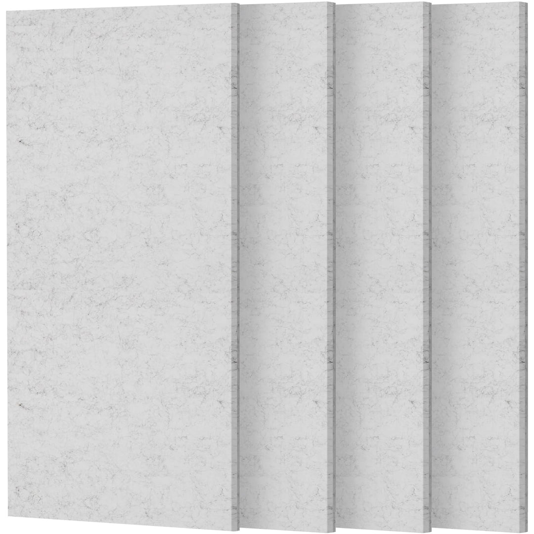 TONOR Gross Akustikpaneele Selbstklebend, 4 Pack 112x55 cm Schallschutzplatten Akustikplatten für Wa
