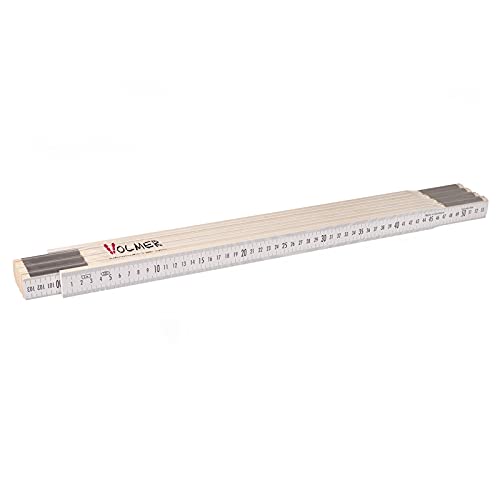 Nivellierzollstock 4 m, (Geometer-Massstab), Transportlänge 57,5 cm – beide Seiten cm/mm-Teilung