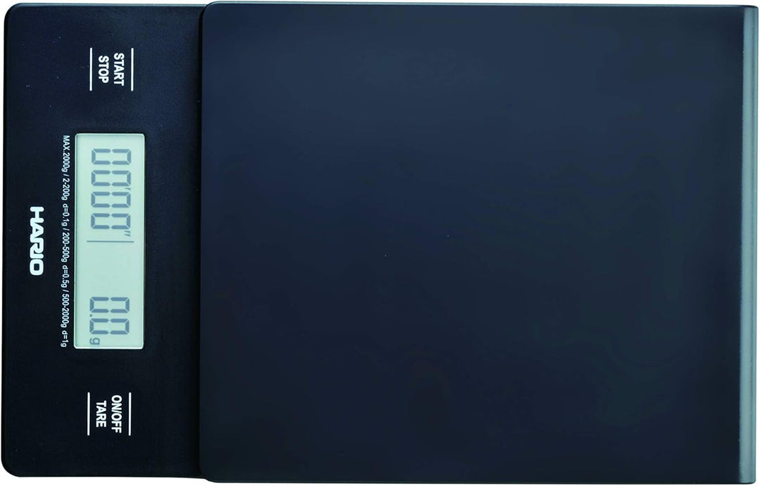 Hario VSTN-2000B Küchenwaage, schwarz schwarz Single, schwarz Single