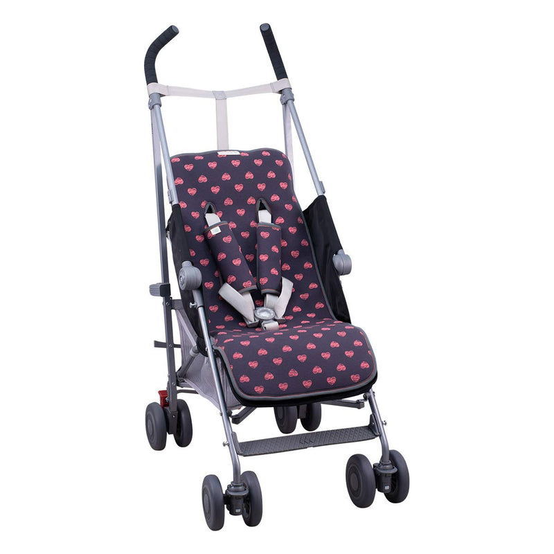 JYOKO KIDS Sitzauflage Universal für Kinderwagen + Gurtpolster Hergestellt aus Baumwollstoff + Schau