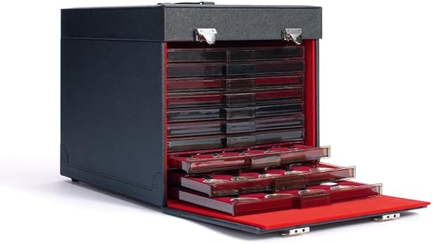 Leichtturm 303239 Münzkoffer MB Sammlerkoffer für bis zu 10 Münzboxen MB oder 6 Münzboxen XL - 328 x