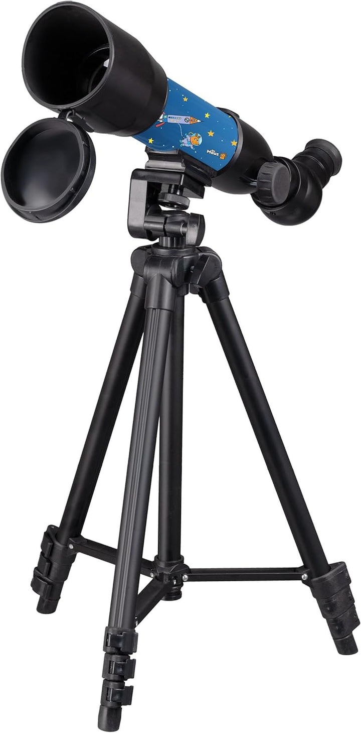 DieMaus Linsenteleskop 50/350 mit Rucksack - Ideal für Kinder, Entdecker-Teleskop, Astronomie Starte
