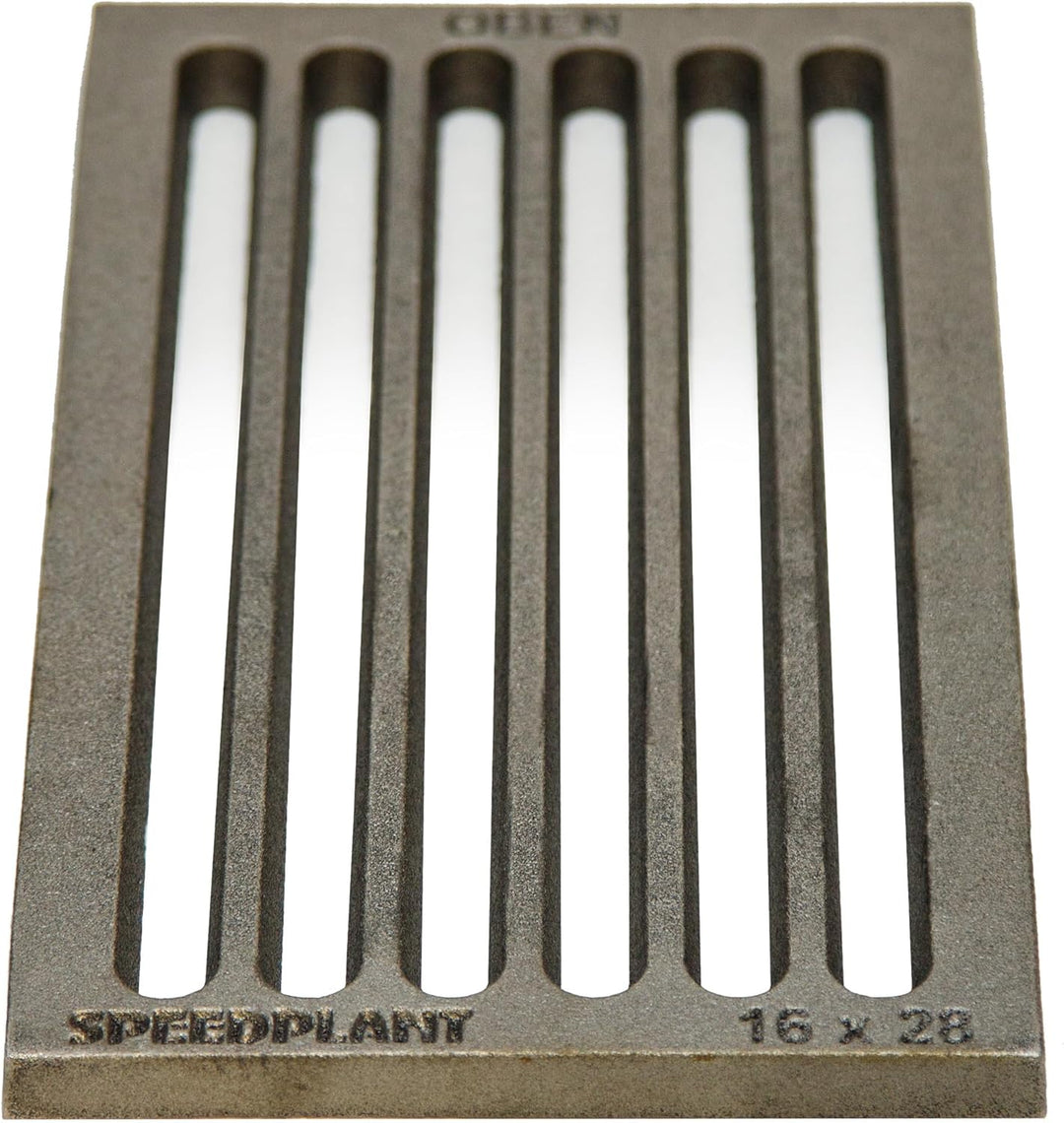 Hochwertiger Ascherost 16 x 28 cm Ofenrost Kaminrost Liegerost Tafelrost Feuerrost - Premiumqualität