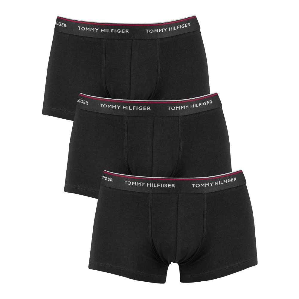 Tommy Hilfiger Herren 3er Pack Boxershorts Trunks Unterwäsche M Schwarz (Black), M Schwarz (Black)