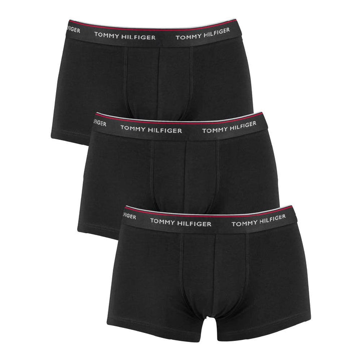 Tommy Hilfiger Herren 3er Pack Boxershorts Trunks Unterwäsche M Schwarz (Black), M Schwarz (Black)