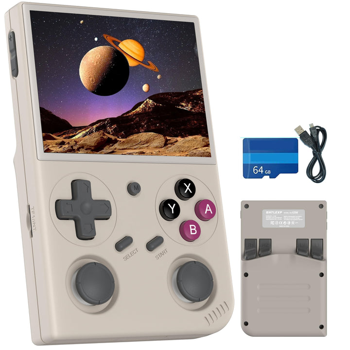 G350 Retro-Handheld-Spielkonsole 3,5-Zoll-IPS-Bildschirm 640 x 480 Linux-System mit vorinstallierter
