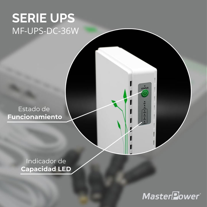 Master U-Power Mini USV 7,4V 4000mAh 36W – Notstromversorgung für WLAN Router, Modem & IP-Kameras –