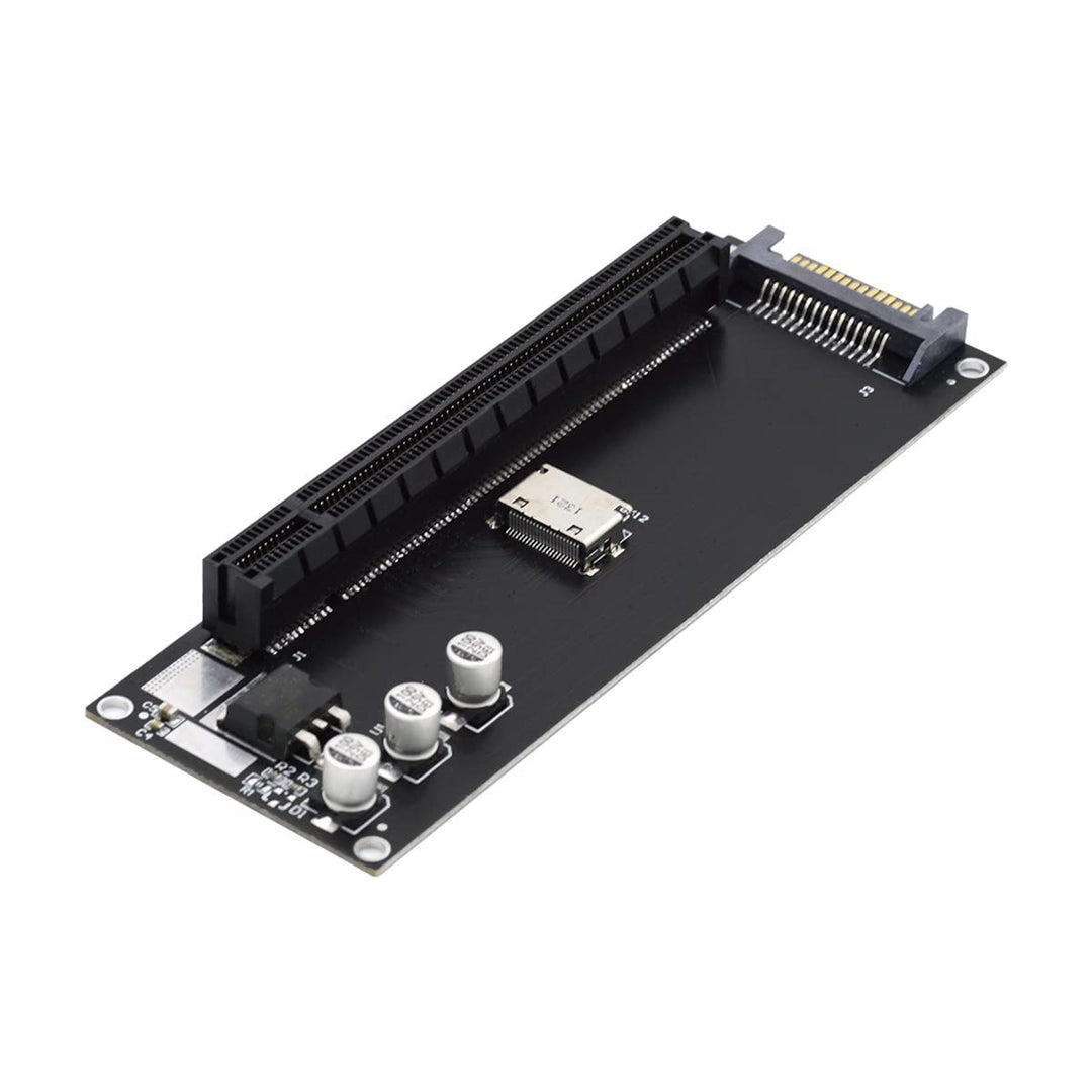 cablecc Oculink SFF-8612 SFF-8611 auf PCIE PCI-Express 16x 4X Adapter mit SATA Power Port für Mainbo
