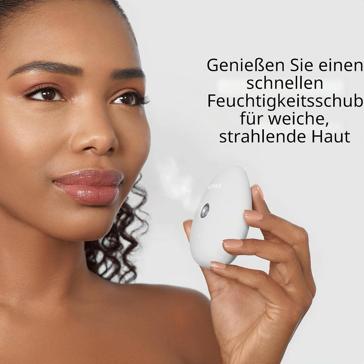 GESKE | SmartAppGuided™ Facial Hydration Refresher | 4 in 1 | Wasserzerstäuber | Gesichtsdampfer | W