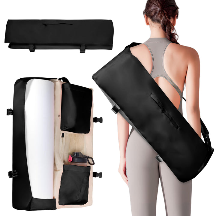 Wasserdichte Yogatasche für Damen mit Nassfach Flaschenhalter Durchgehendem Verstellbarer Schultergu