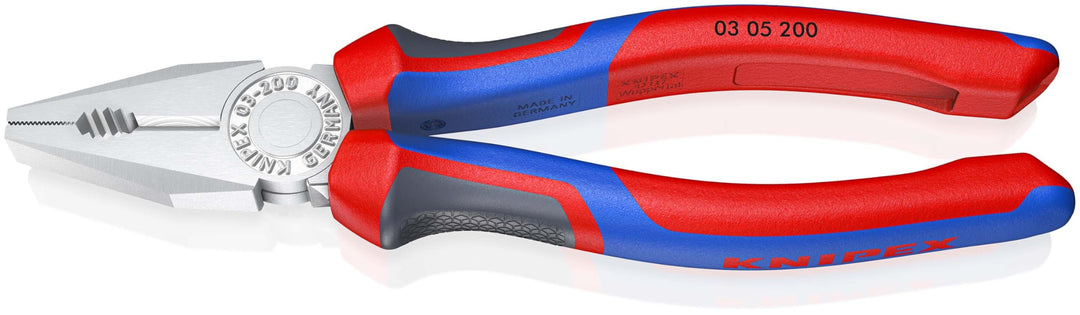 KNIPEX Kombizange verchromt, mit Mehrkomponenten-Hüllen 200 mm 03 05 200 200 mm verchromt Mit Mehrko