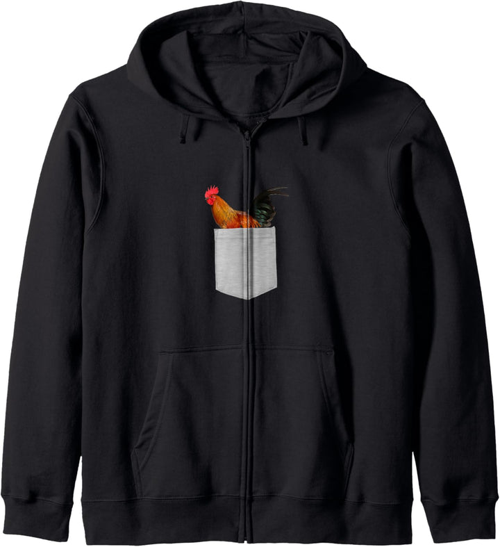 Animal in Your Pocket Proud Rooster Cock Kapuzenjacke