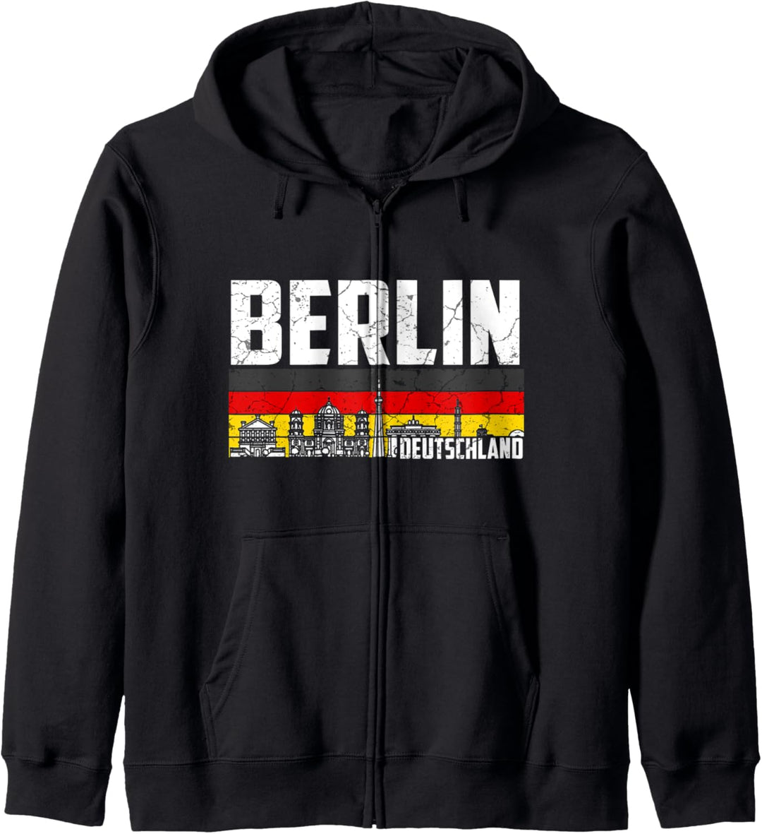 Mein Berlin Skyline Deutschland Heimat Stadt Kapuzenjacke