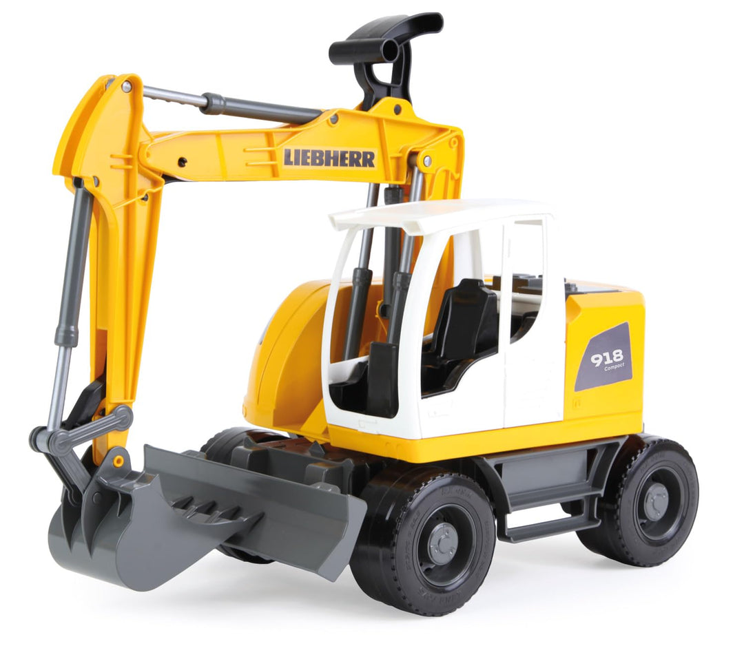 Lena 04611 - Worxx Schaufelbagger Modell Liebherr A918 Compact Litronic, ca. 48 cm, Baustellen Spiel