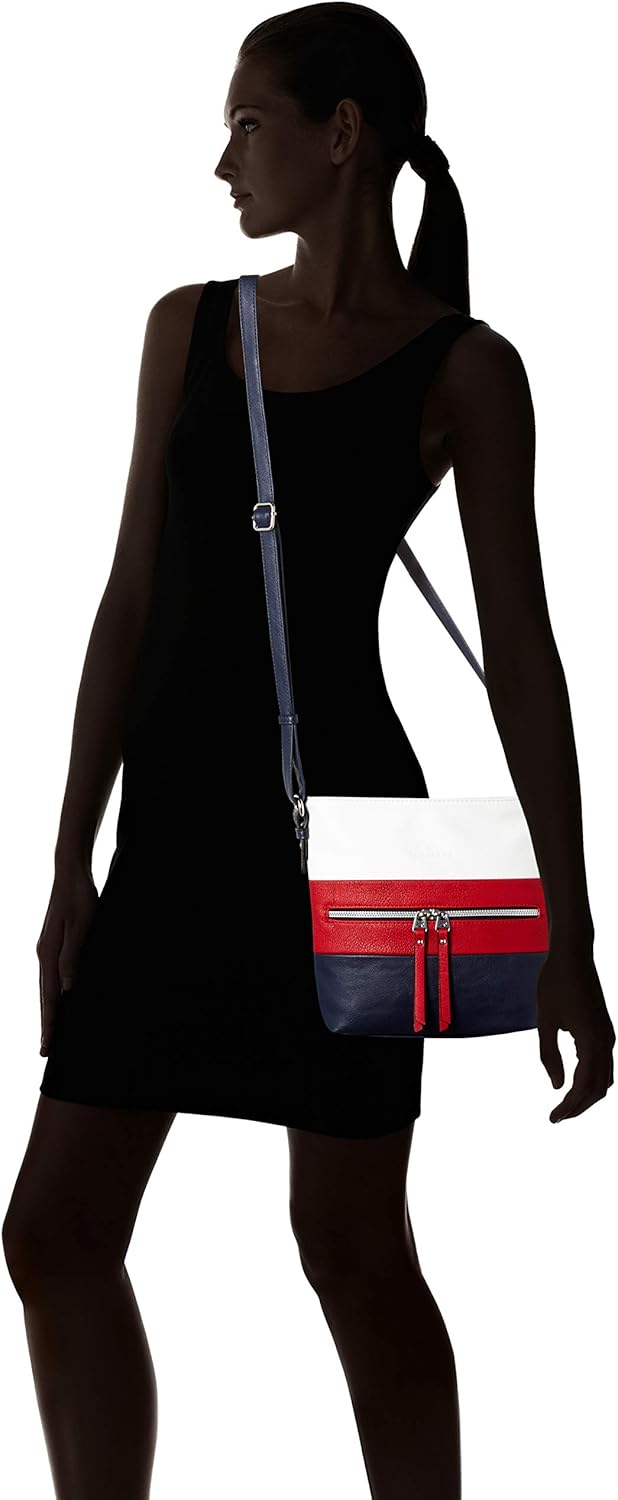 TOM TAILOR bags Ellen Damen Umhängetasche Crossbody Bag 25,5 x 5,5 x 23,5 Mixed Maritim, 25,5 x 5,5