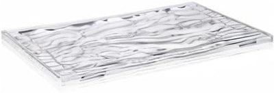 Kartell 01210B4 Dune Tablett, Plastik, kristall, 55 x 38 x 3 cm Grande Cristallo, Grande Cristallo