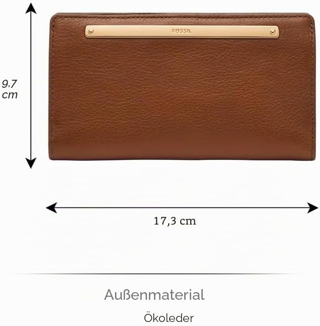 Fossil 17.1 cm L x 2.5 cm W x 9.5 cm H Brown, 17.1 cm L x 2.5 cm W x 9.5 cm H Brown