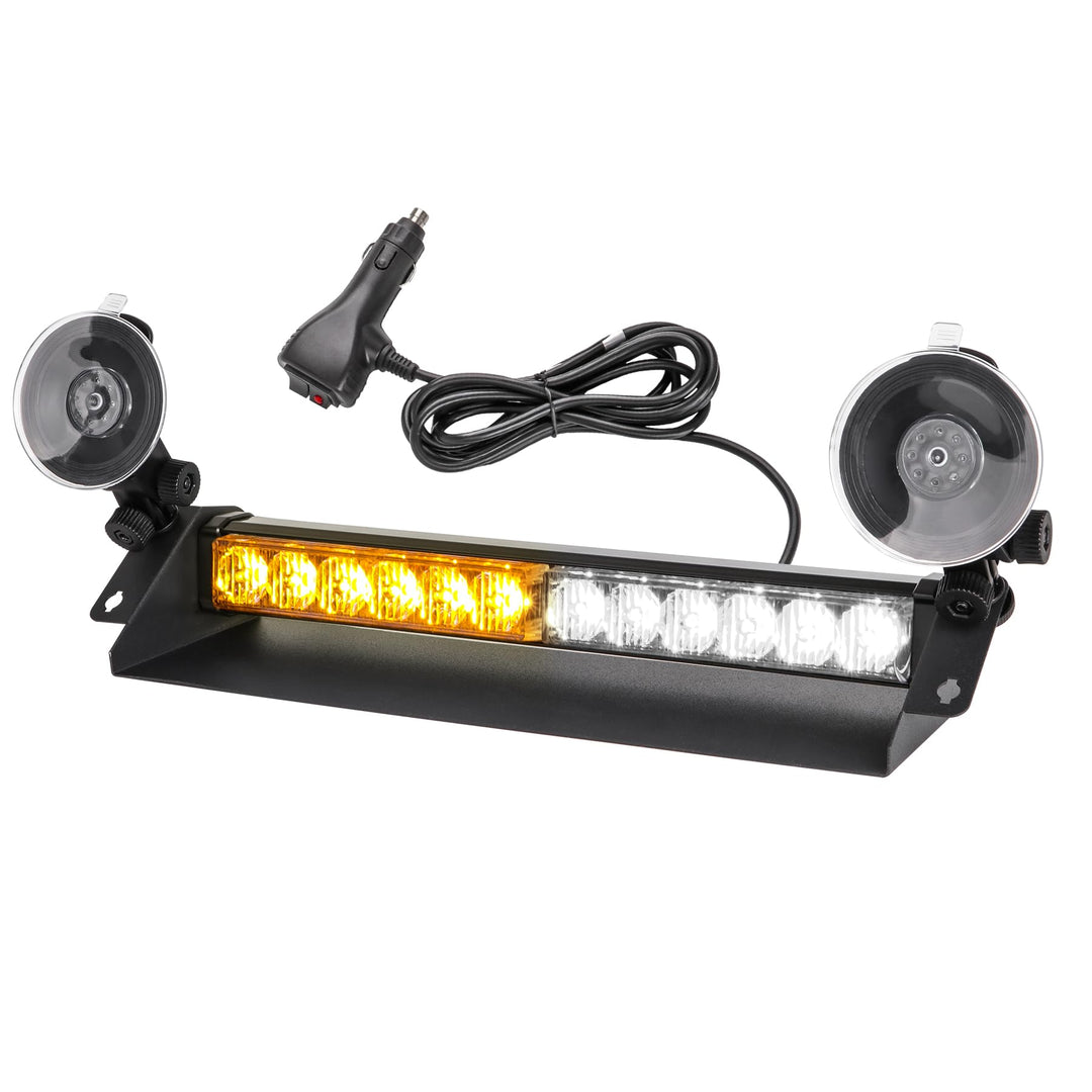 ROUTEKING Warnleuchte 12LED Frontblitzer - 9 Blinkende Stroboskop-Modi Blitzleuchte, IP66 Waterproof