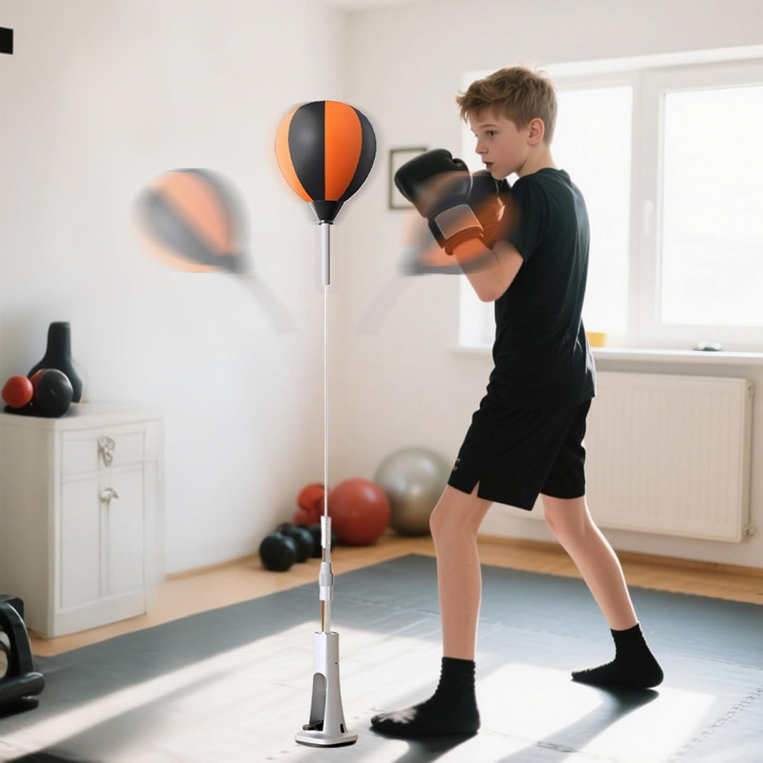 Stehender Reflexsack, Speedbags zum Boxen, höhenverstellbare Boxausrüstung, starker Rückprall für St