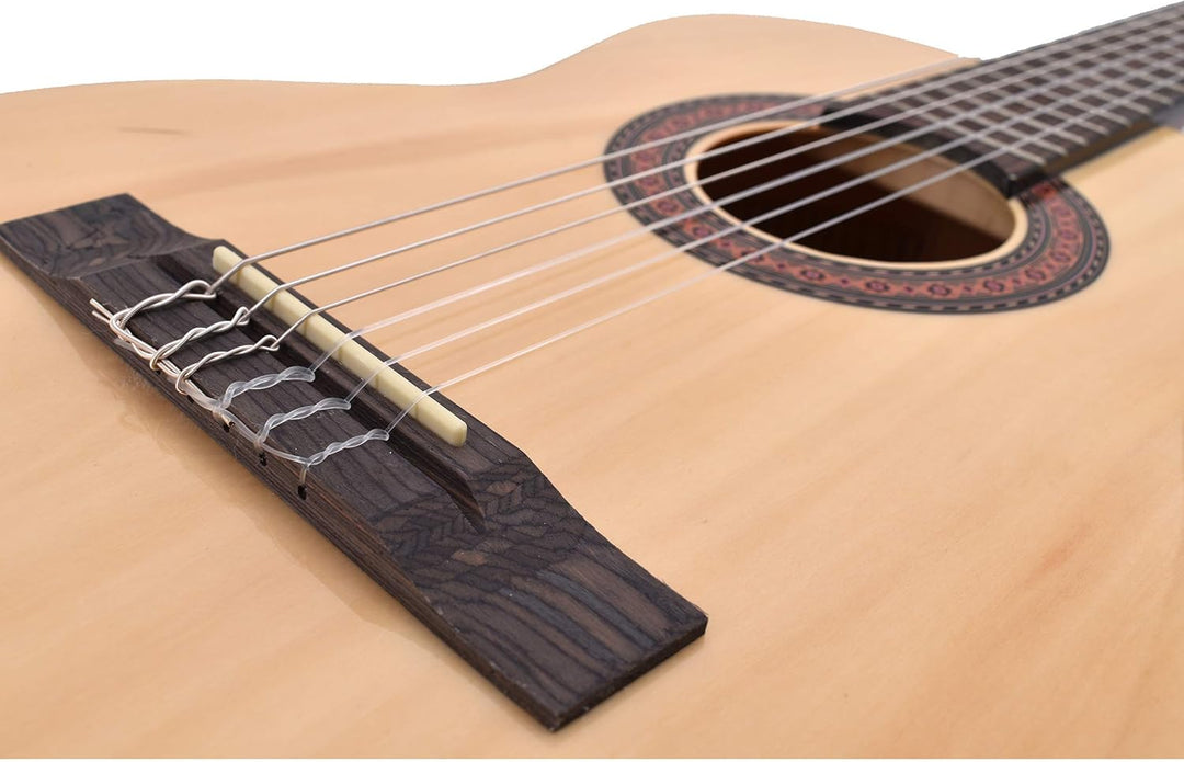 Voggenreiter Kindergitarre 1/2 Grösse aus Holz - Gitarre für Kinder ab 6 Jahren für Anfänger geeigne