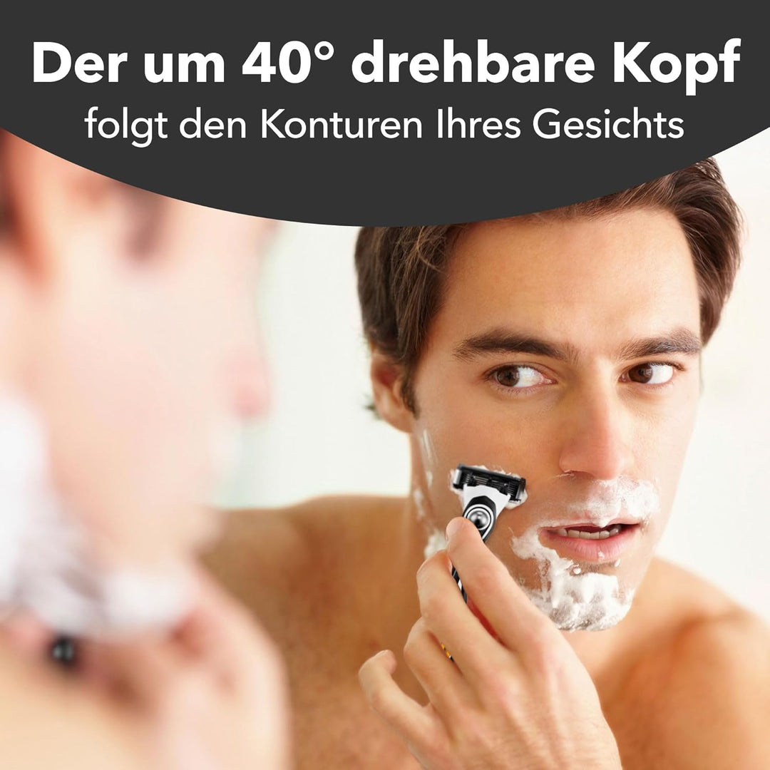 BIC Hybrid 5 Flex Rasierer Herren, Nassrasierer mit 10 Wechselklingen mit je 5 Klingen, mit Aloe Ver