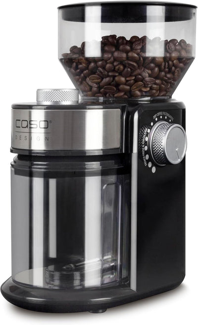 CASO Barista Crema - Elektrische Design- Kaffeemühle, Mahlgradeinstellungen von fein bis grob, aroma