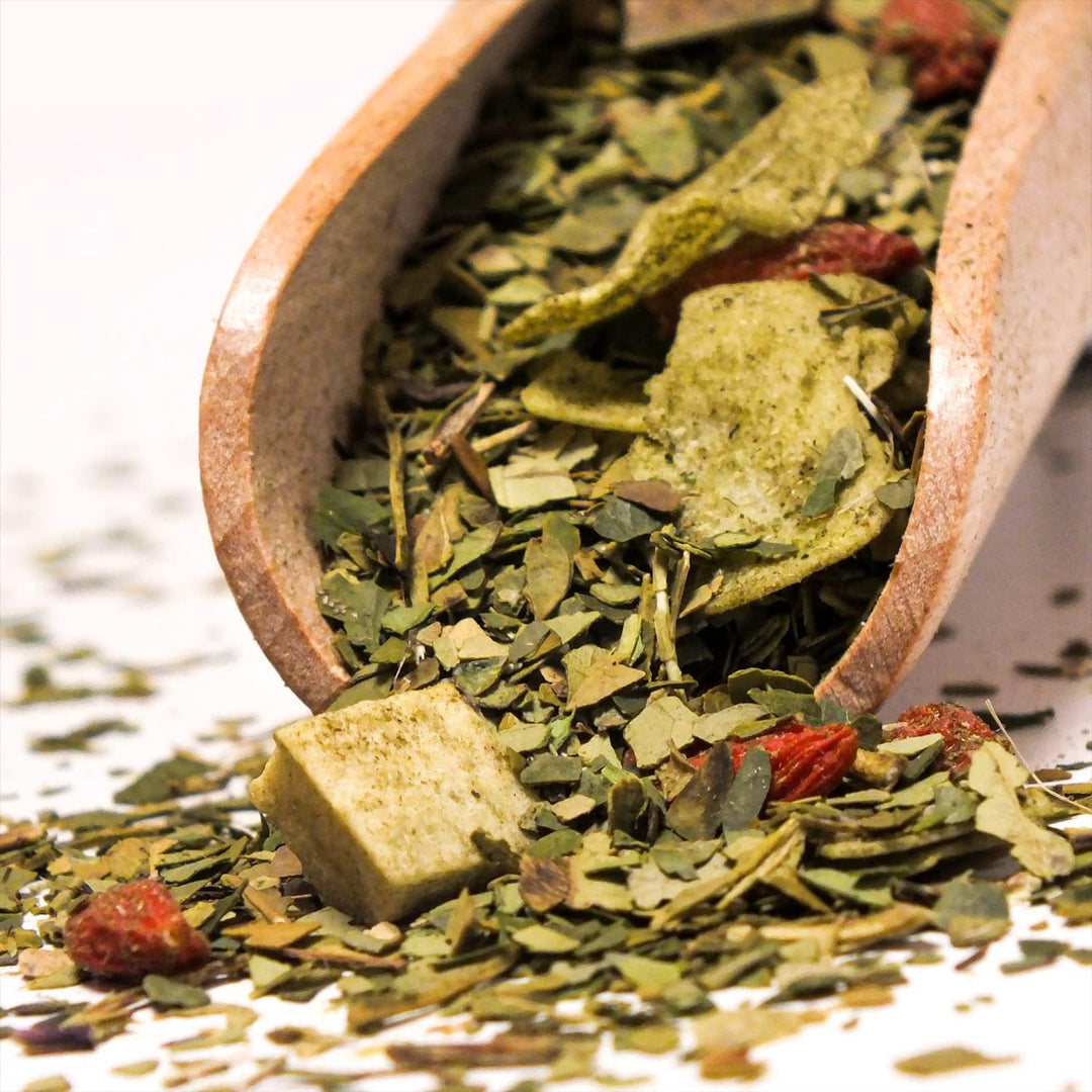 Mate Tee Verde Mate Frucht Set 1,5kg - Brasilien Yerba Mate - 5mm Grobe Blätter - Luftgetrocknet, St