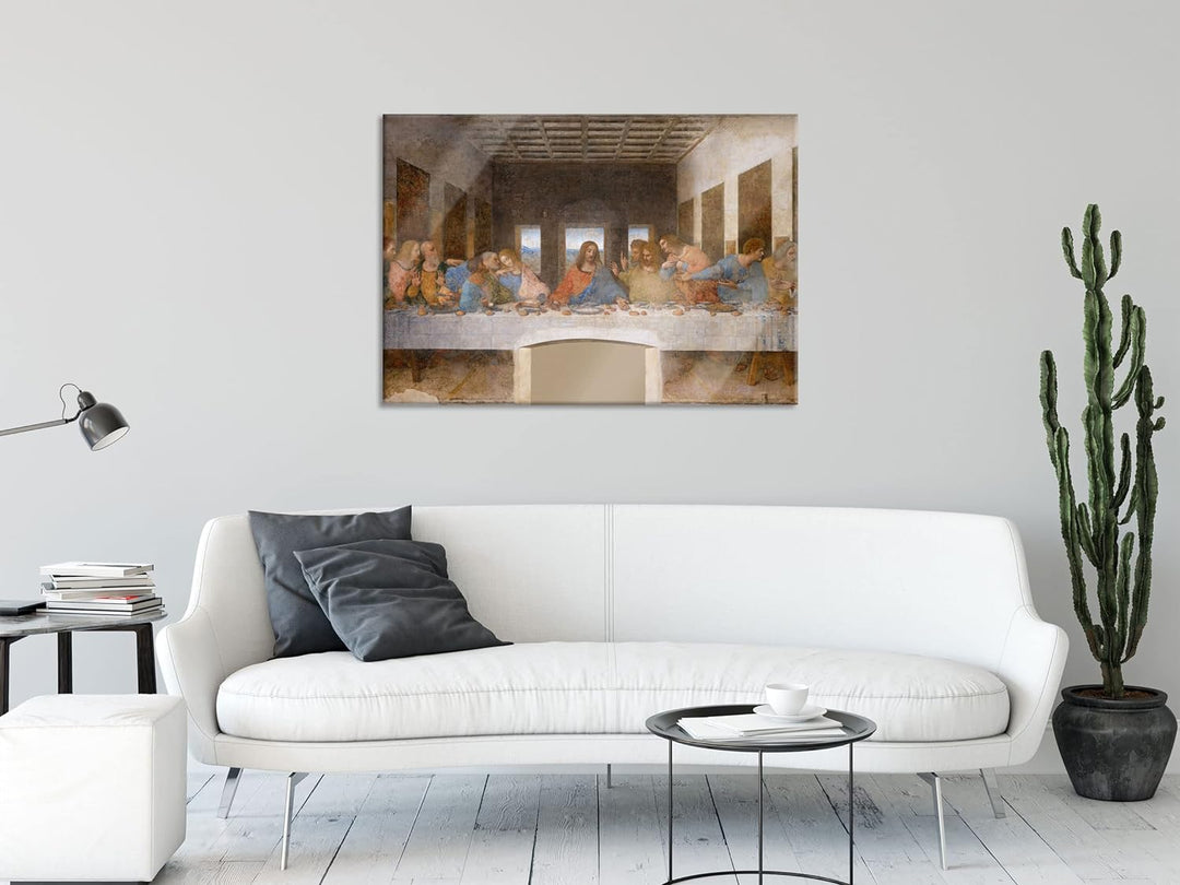 Pixxprint Glasbild | Wandbild aus Echtglas | Claude Monet - Trauerweide | 80x60 cm | inkl. Aufhängun