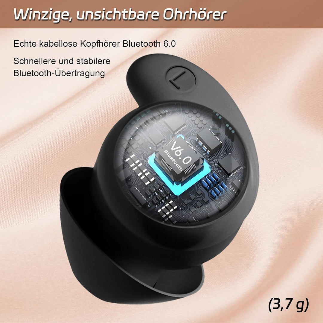 esonstyle Schlafkopfhörer Seitenschläfer Mini Kopfhörer zum Schlafen - Bluetooth 6.0, IPX6 Kabellose
