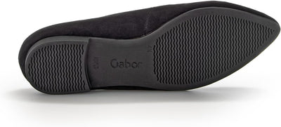 Gabor Damen Klassische Ballerinas, Frauen Flats 35.5 EU Schwarz 17, 35.5 EU Schwarz 17