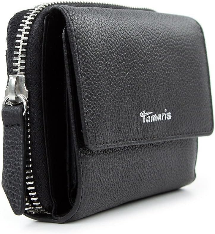 Tamaris Geldbörse TAS Amanda 50007 Damen Geldbörsen Uni Black 100 Einheitsgrösse Black 100, Einheits
