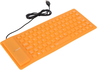 Annadue Leise Klappbare Gaming Tastatur, 85 Tasten Kabelgebundene USB Tastatur, Wasser und Staubabwe