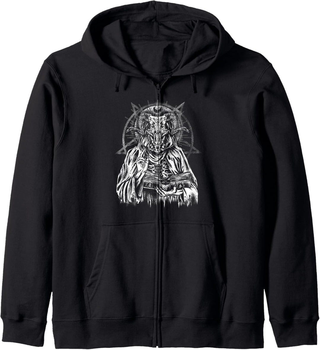 Teufel Baphomet Gothic Hexe Okkult Kapuzenjacke