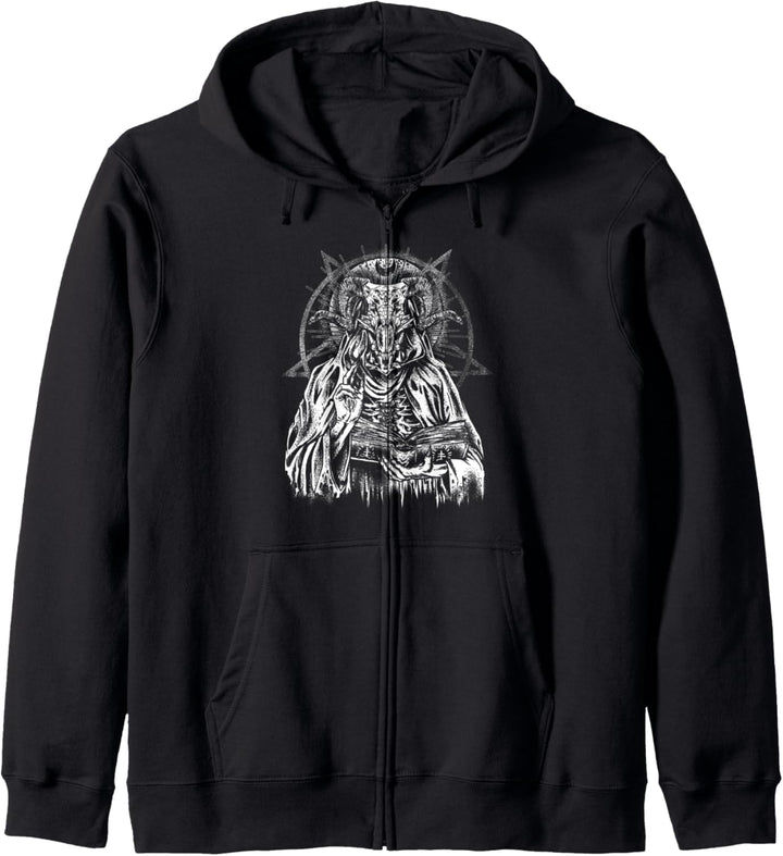 Teufel Baphomet Gothic Hexe Okkult Kapuzenjacke