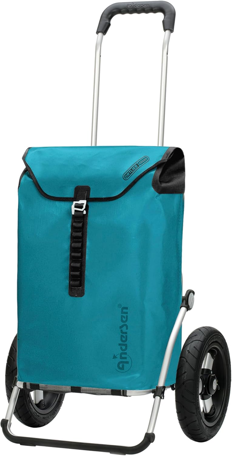Andersen Shopper Royal Alu klappbar mit Luftreifen Ø 29 cm und 49 Liter Tasche Ortlieb Petrol