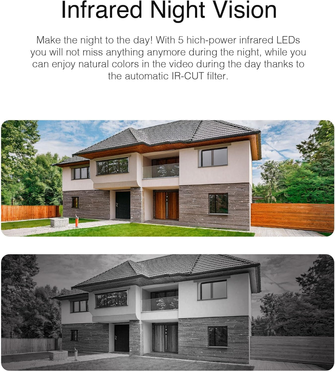 INSTAR IN-9808 4K IP Überwachungskamera aussen schwarz, LAN/WLAN/PoE, HomeKit Kamera, AI-Personenerk