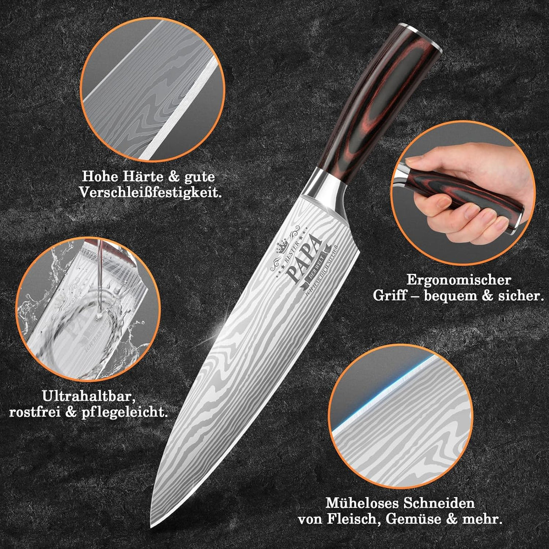 Chipate Vatertagsgeschenk für Papa, Küchenmesser Papa Geschenk, Geschenk Vatertag, Geschenke für Pap