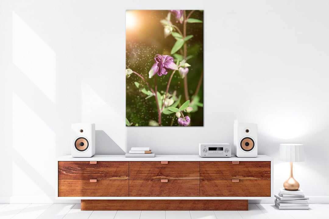 deyoli exotische Wildblume Format: 60x40 als Leinwandbild, Motiv fertig gerahmt auf Echtholzrahmen,