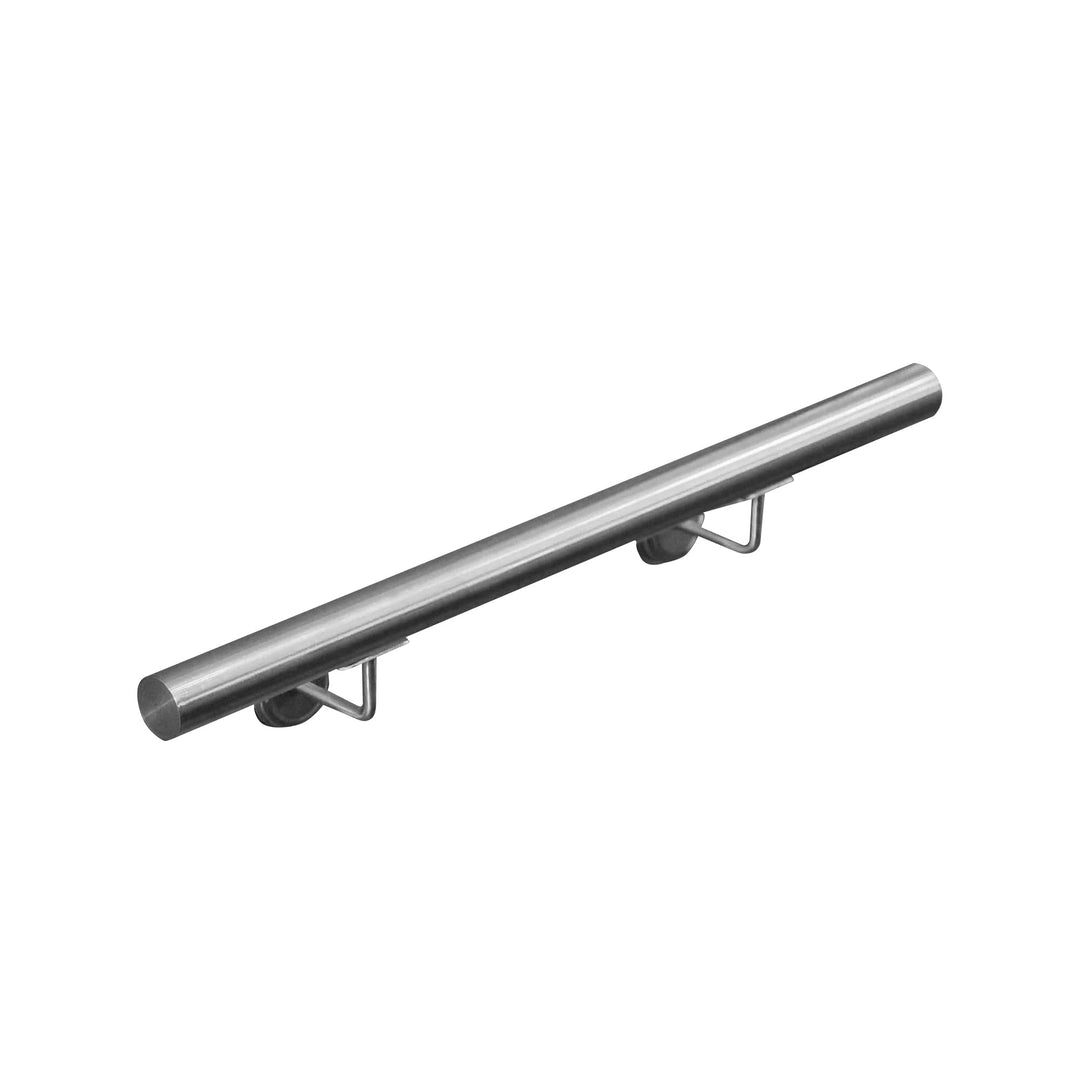 Edelstahl Handlauf Treppengeländer Geländer Wandhandlauf Wand Treppe 40-1000 cm V2Aox, Länge:40 cm,