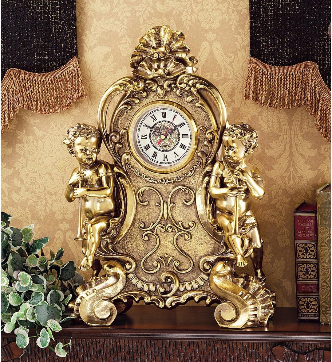 Design Toscano Saint Remy, Cherub-Standuhr